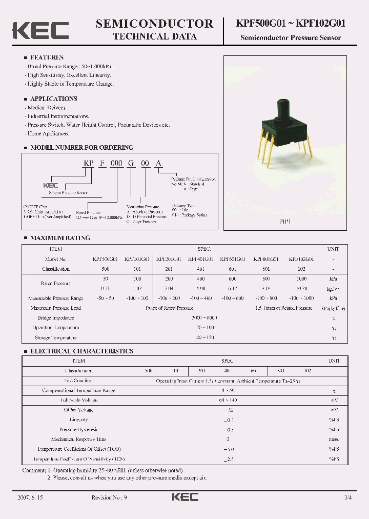 KPF801G01_1260838.PDF Datasheet