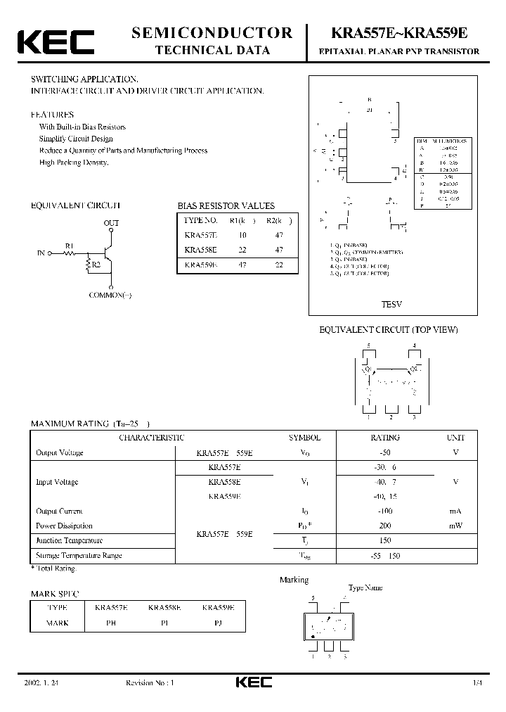 KRA559E_1260903.PDF Datasheet