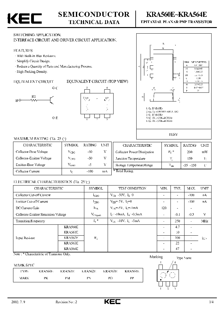 KRA564E_1260905.PDF Datasheet