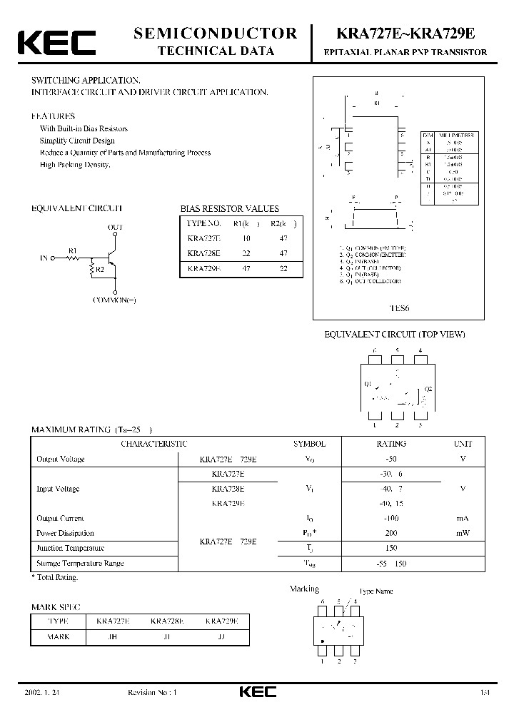 KRA729E_1260911.PDF Datasheet
