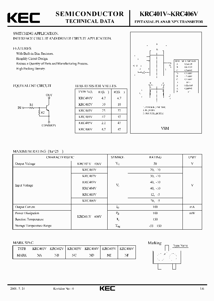 KRC406V_1260943.PDF Datasheet