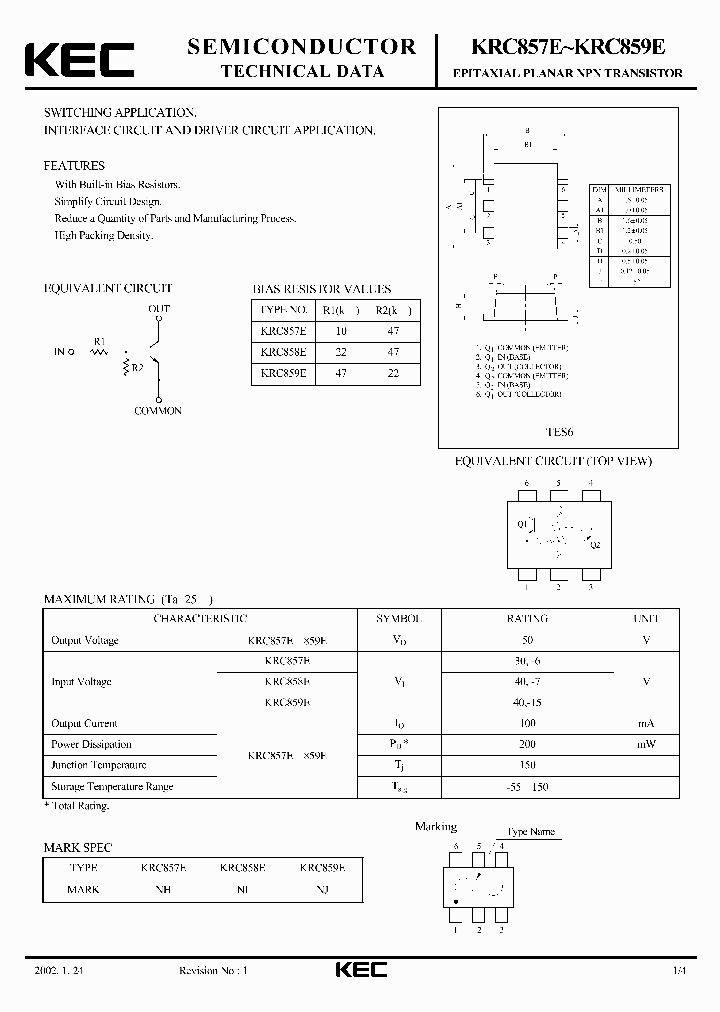 KRC859E_1260967.PDF Datasheet