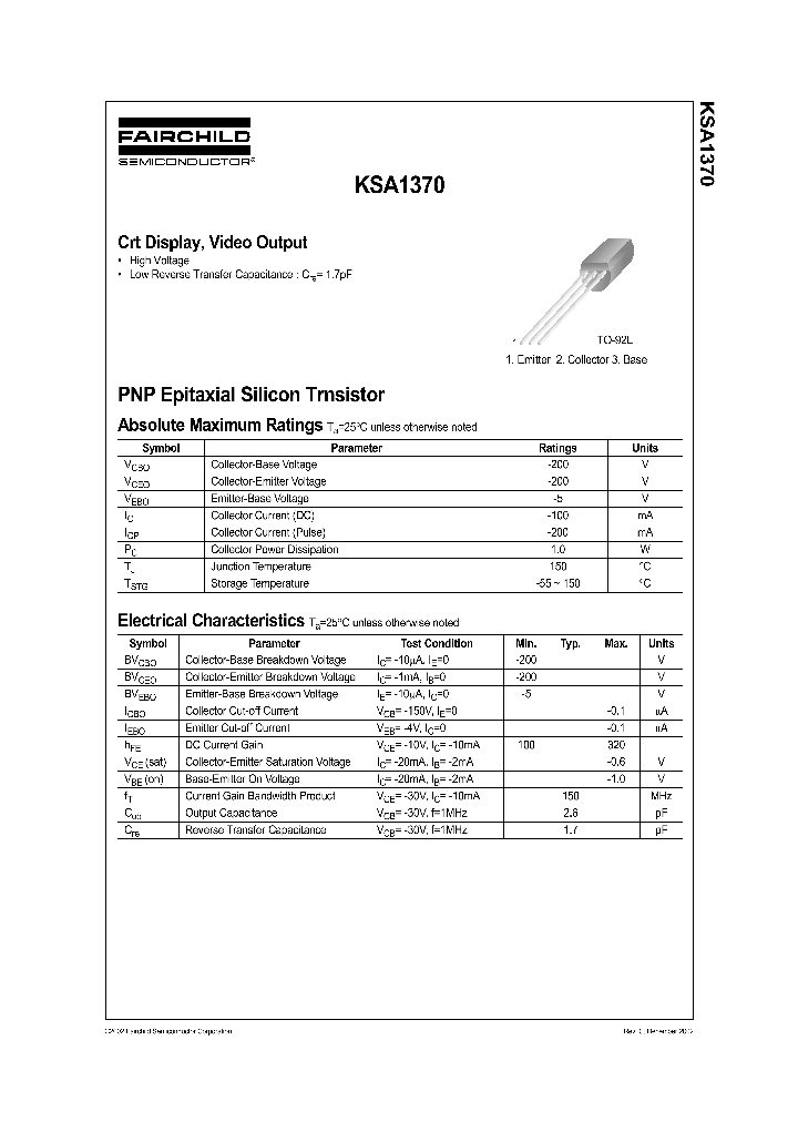 KSA1370_1261077.PDF Datasheet