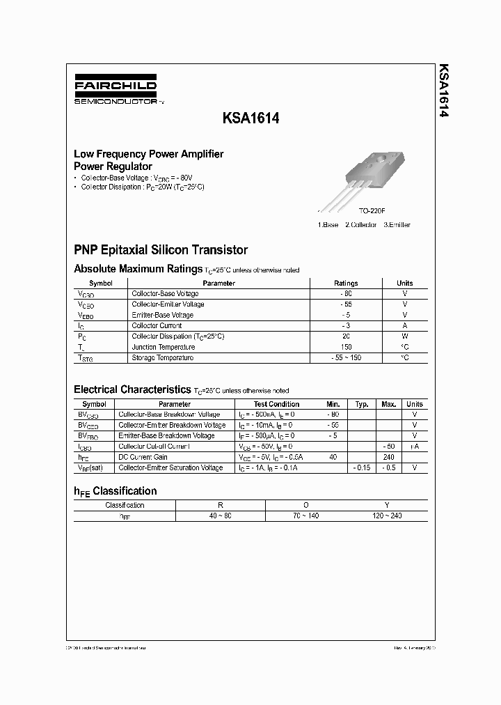 KSA1614_1261081.PDF Datasheet