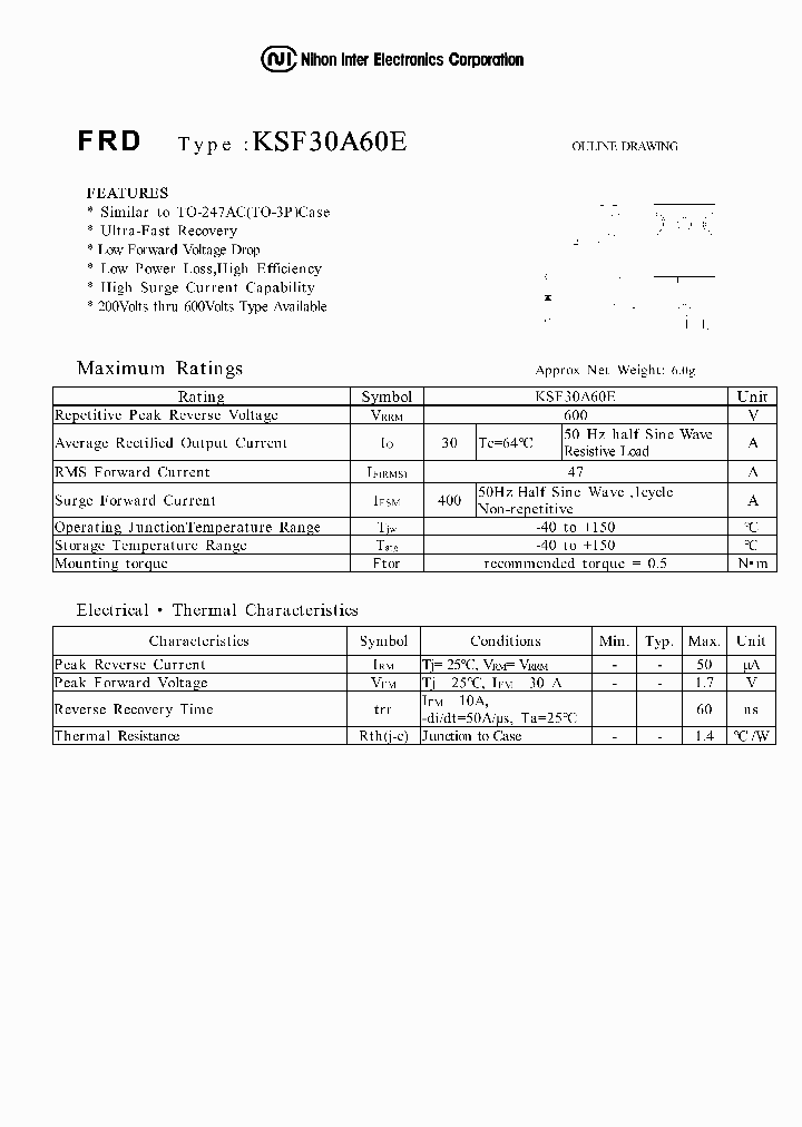KSF30A60E_1261356.PDF Datasheet