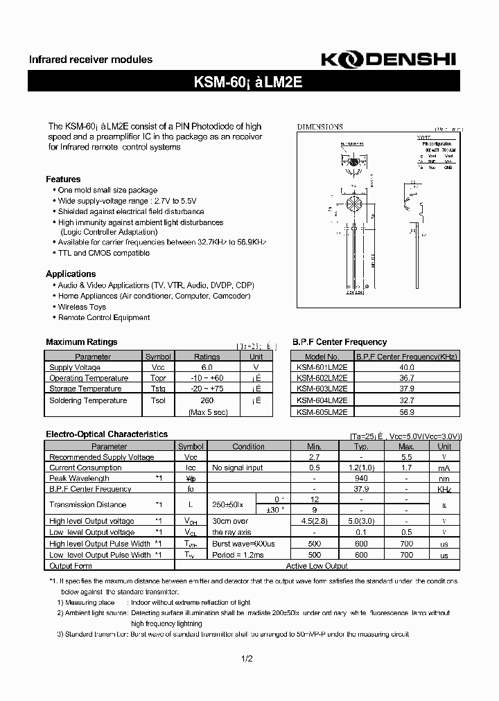 KSM-601LM2E_1261387.PDF Datasheet
