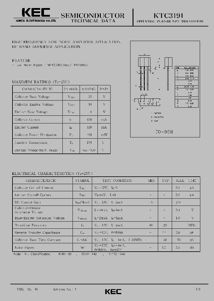 KTC3191_1261672.PDF Datasheet
