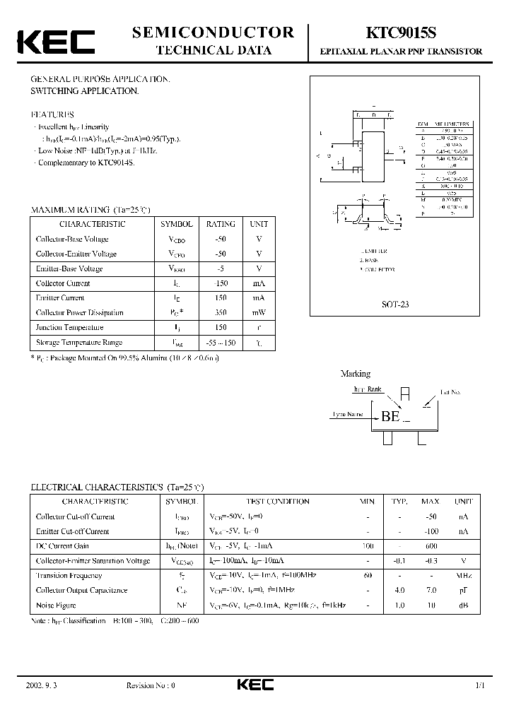 KTC9015S_1124169.PDF Datasheet