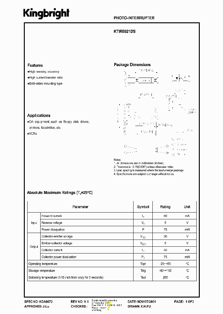 KTIR0921DS_1261812.PDF Datasheet