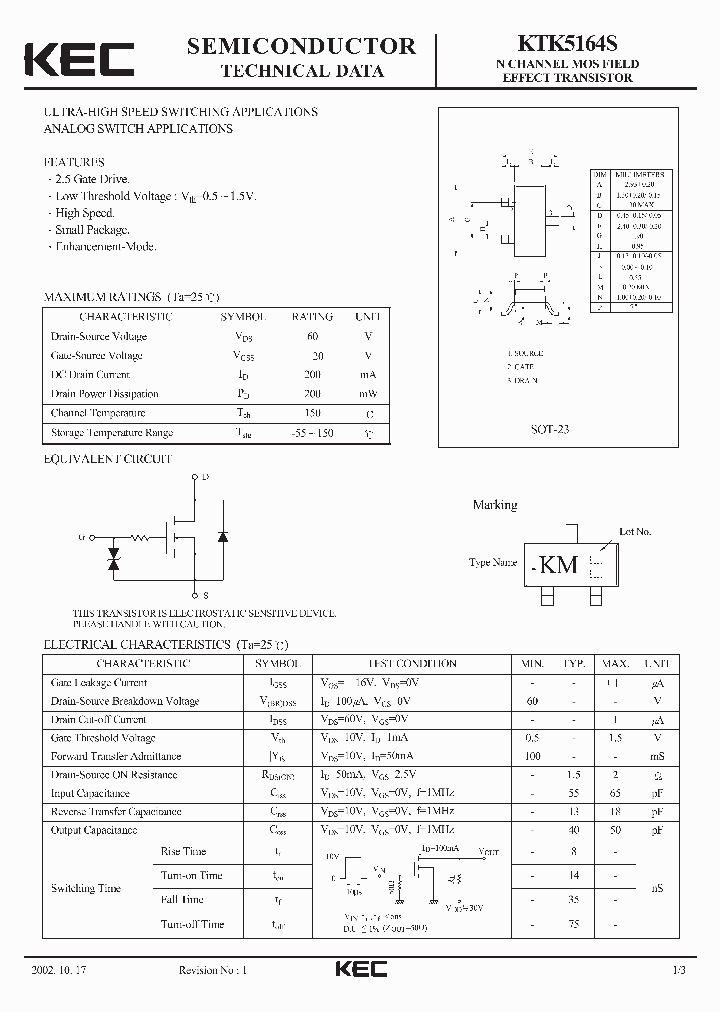 KTK5164S_1261821.PDF Datasheet