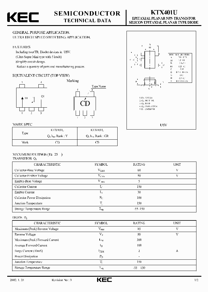 KTX401U_1261855.PDF Datasheet