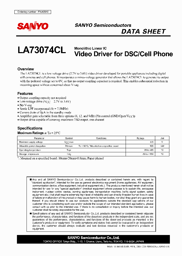 LA73074CL_1077909.PDF Datasheet