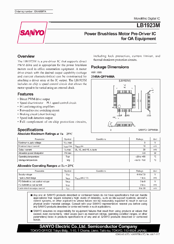 LB1923M_1263240.PDF Datasheet