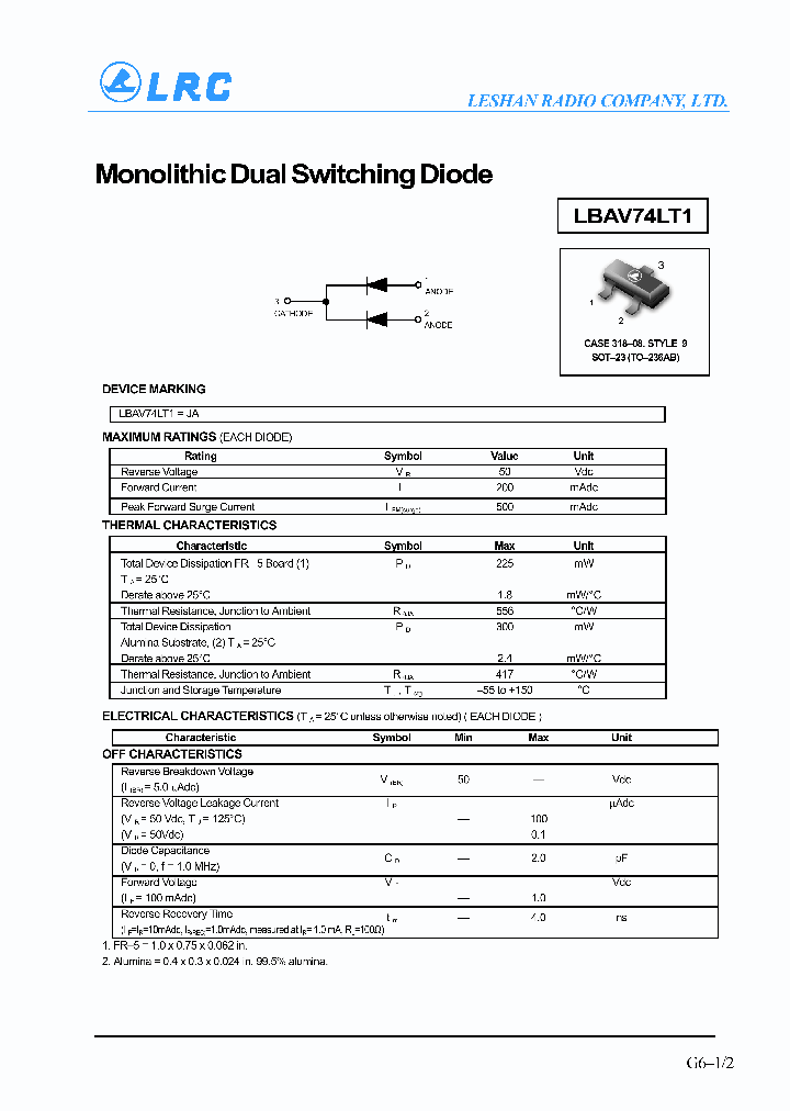 LBAV74LT1_1263328.PDF Datasheet