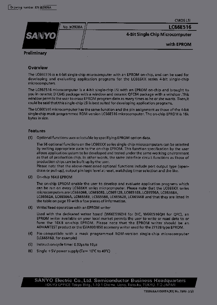 LC66E516_788207.PDF Datasheet