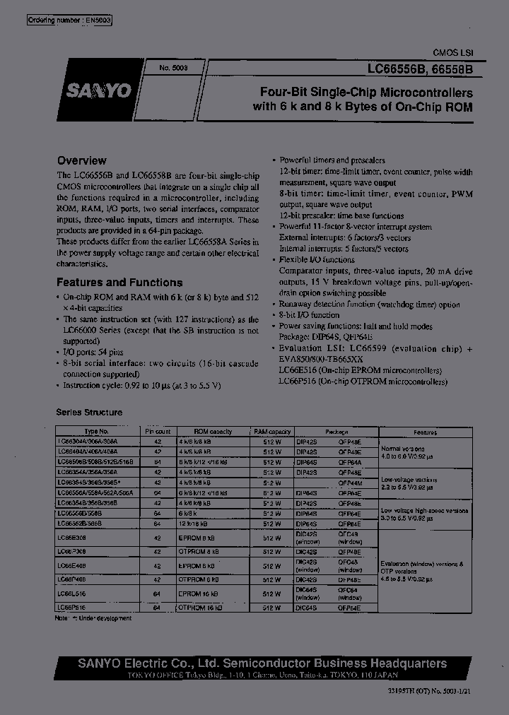 LC66P516_1263607.PDF Datasheet