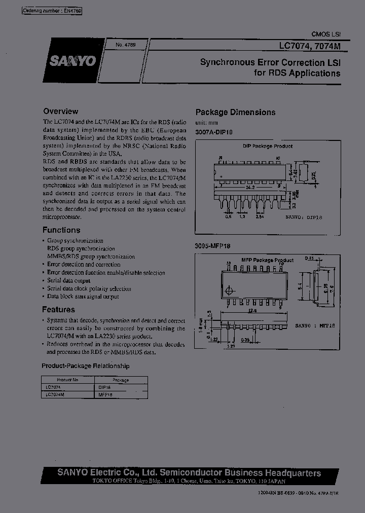 LC7074M_1263624.PDF Datasheet