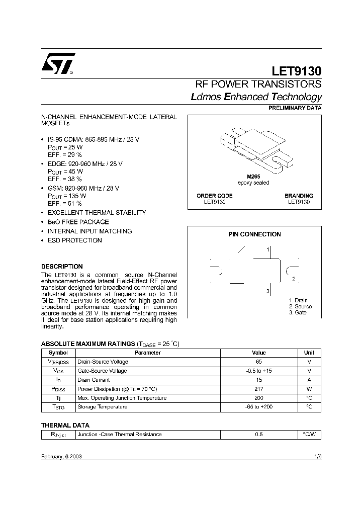 LET9130_1264304.PDF Datasheet