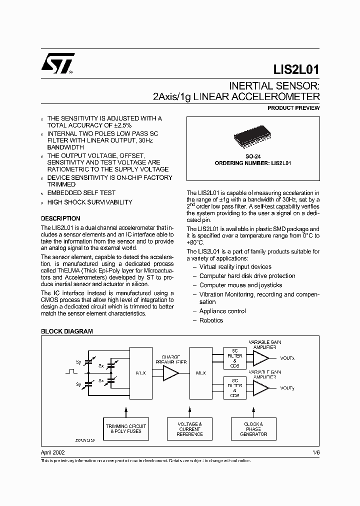 LIS2L01_1264702.PDF Datasheet