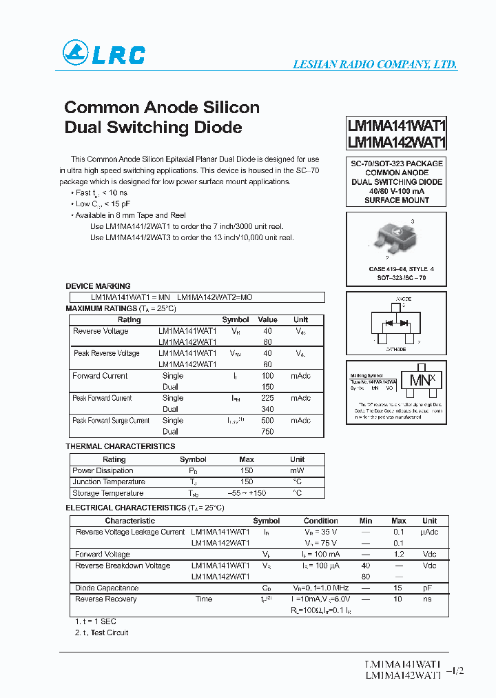 LM1MA142WAT1_1264994.PDF Datasheet