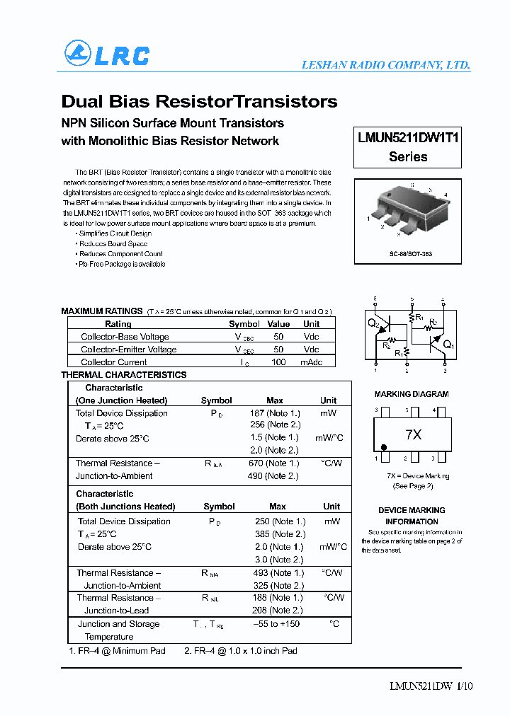 LMUN5237DW1T1G_1266265.PDF Datasheet