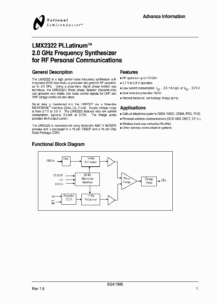 LMX2322_1081137.PDF Datasheet