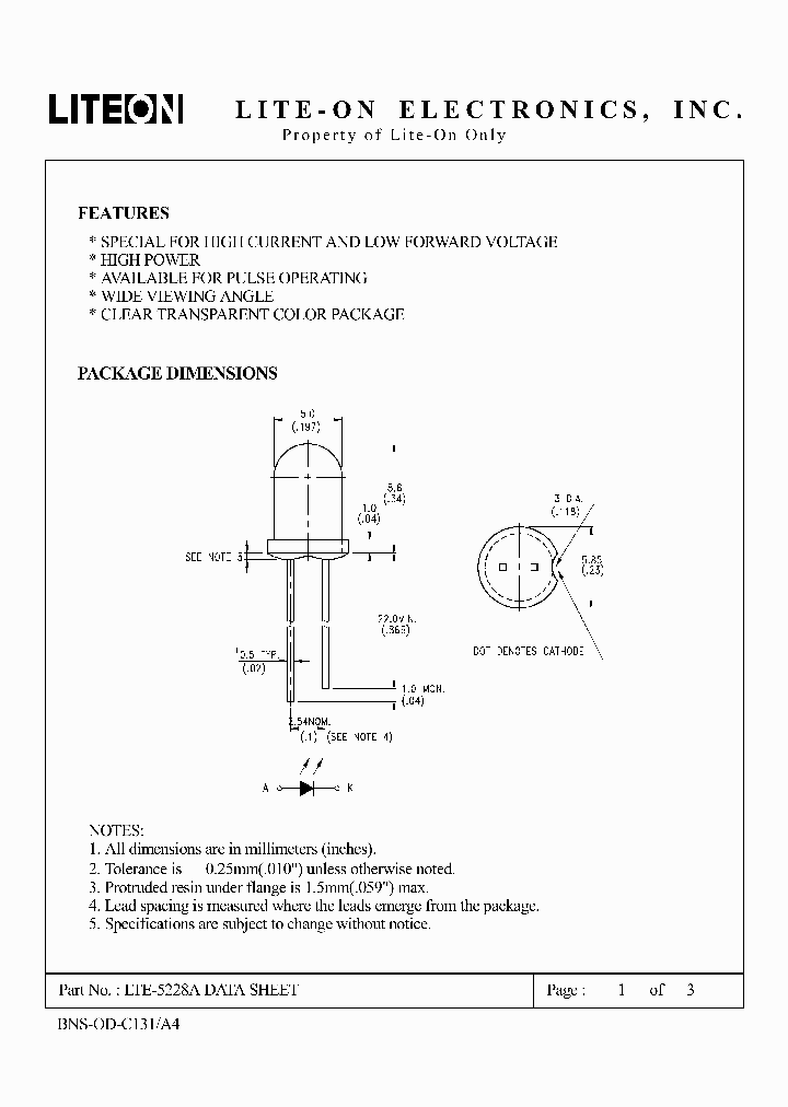 LTE-5228A_1268339.PDF Datasheet