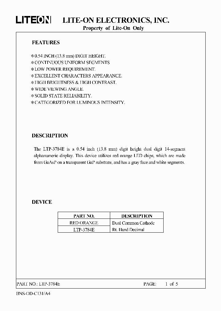 LTP-3784E_1268364.PDF Datasheet