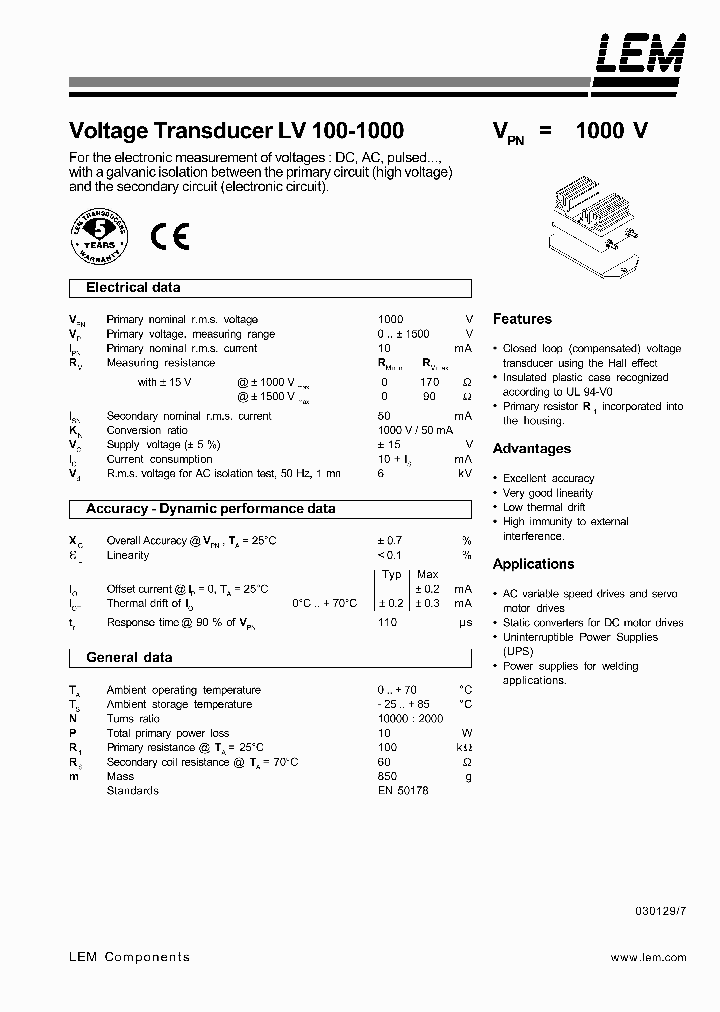 LV100-100003_1268498.PDF Datasheet