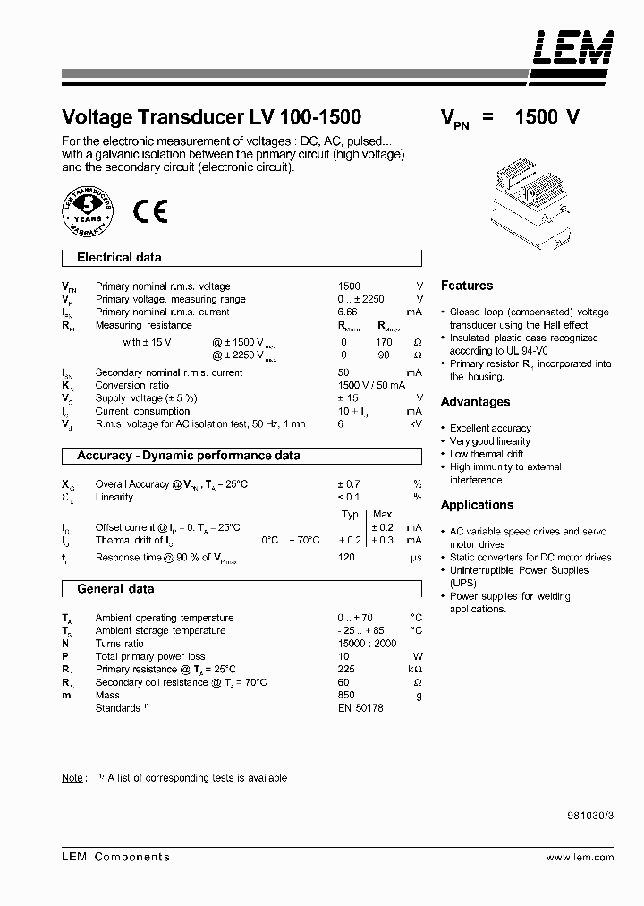 LV100-1500_1268503.PDF Datasheet