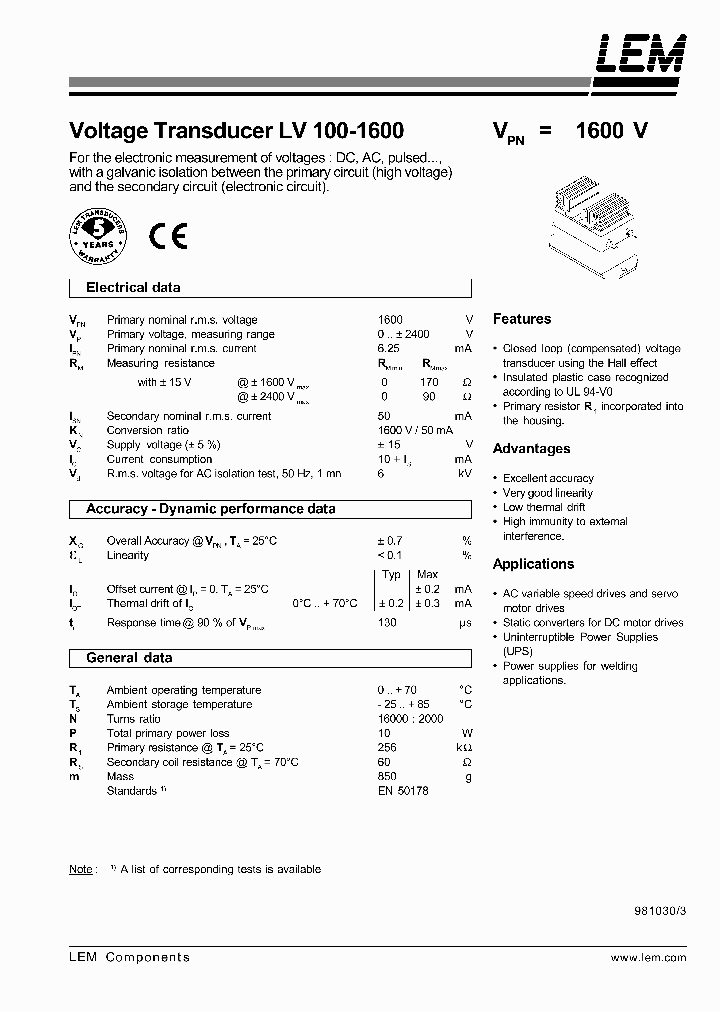 LV100-1600_1268504.PDF Datasheet