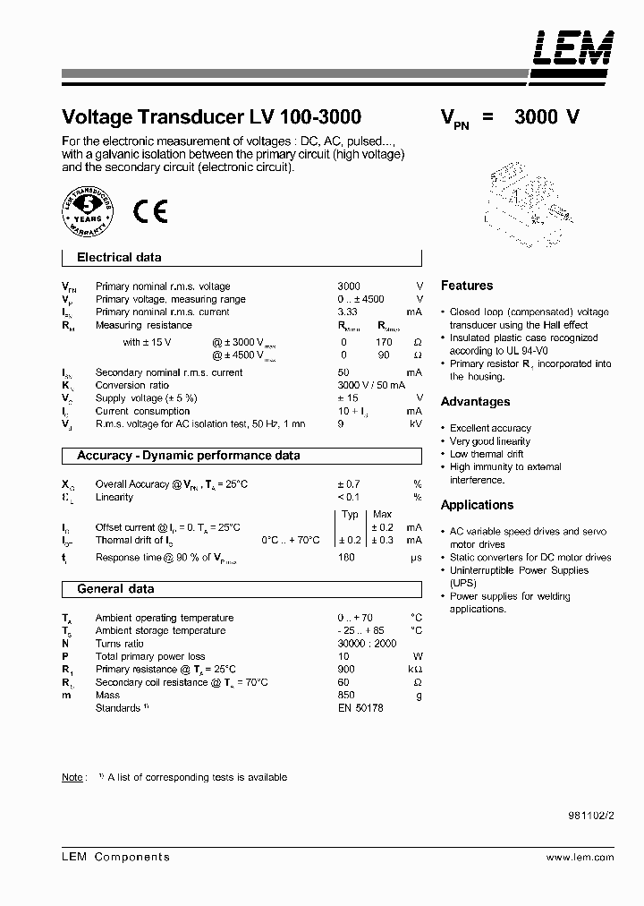 LV100-3000_1268516.PDF Datasheet