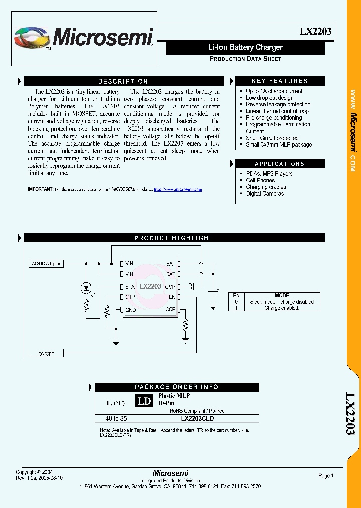 LX2203CLD_1268657.PDF Datasheet