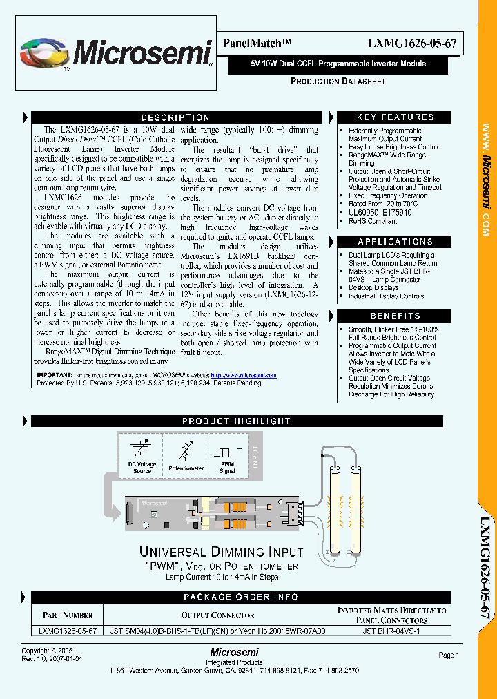 LXMG1626-05-67_1268822.PDF Datasheet