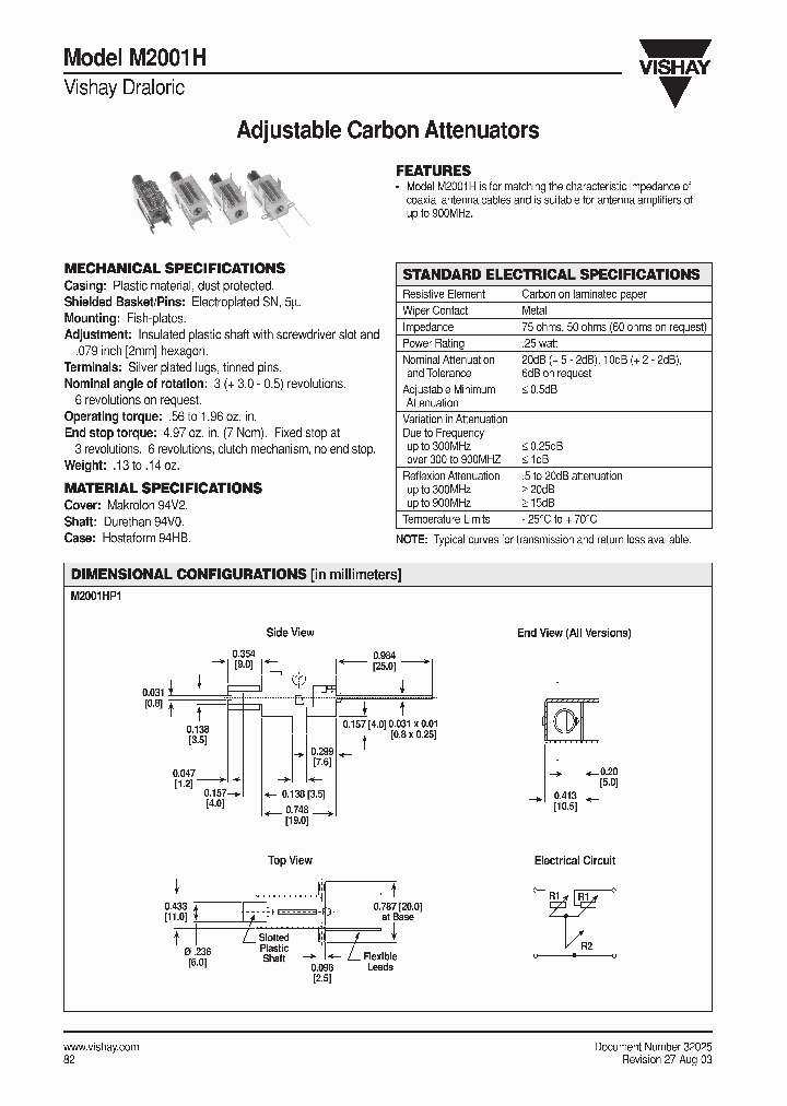 M2001H_1269011.PDF Datasheet