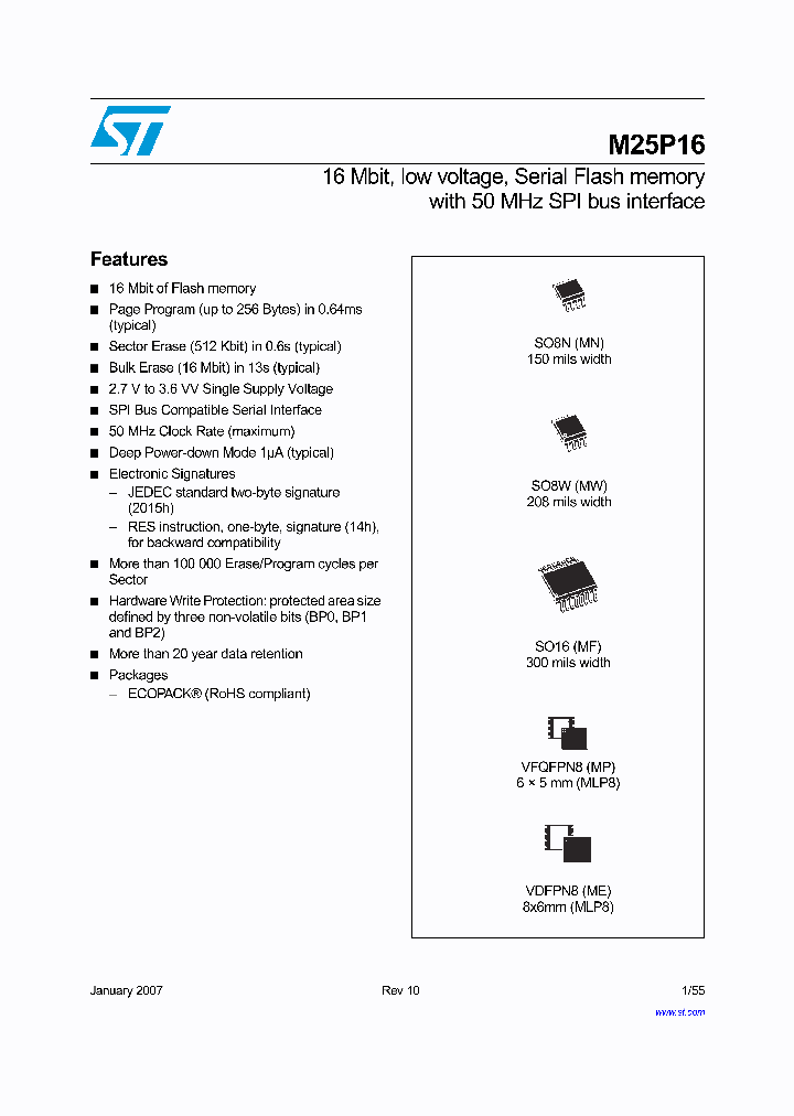 M25P16-VMP6G_741476.PDF Datasheet