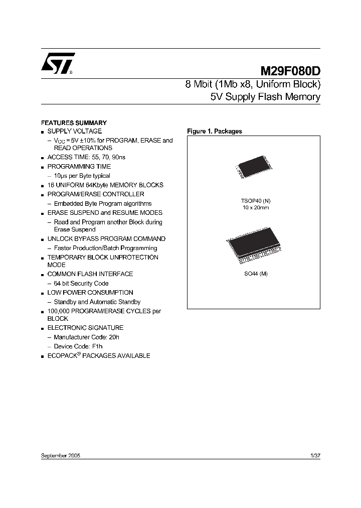 M29F080D05_1269211.PDF Datasheet