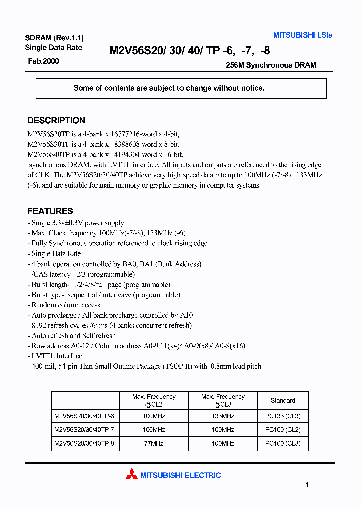 M2V56S20ATP-8_675557.PDF Datasheet