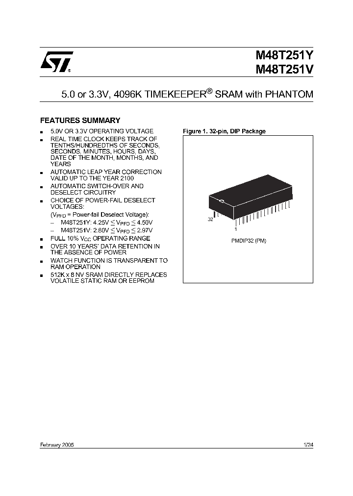 M48T251YPM_1269665.PDF Datasheet