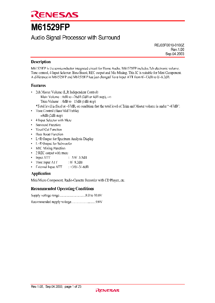 M61529FP_1270263.PDF Datasheet