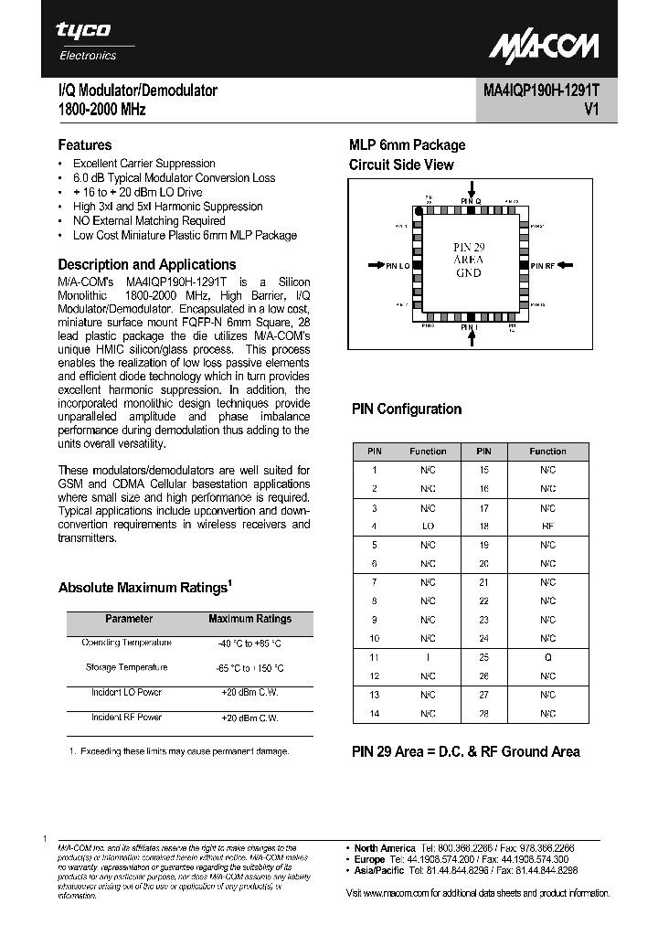 MA4IQP190H-1291T_1271452.PDF Datasheet