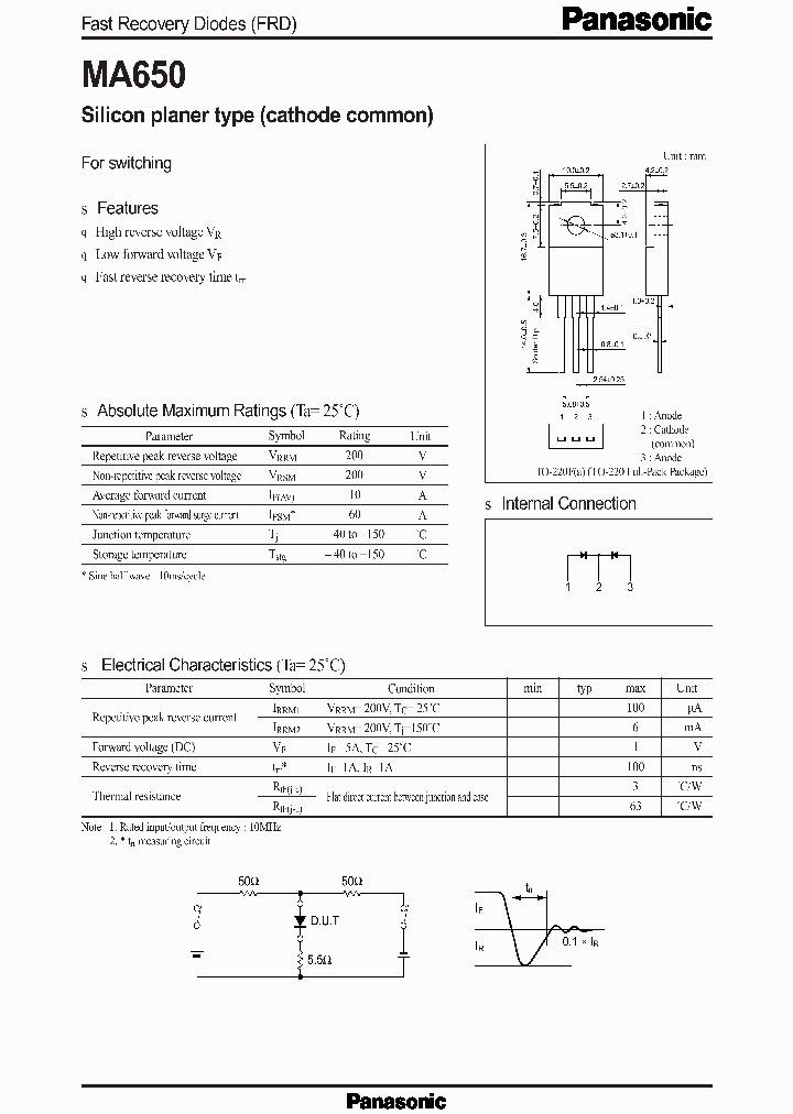 MA650_1271524.PDF Datasheet