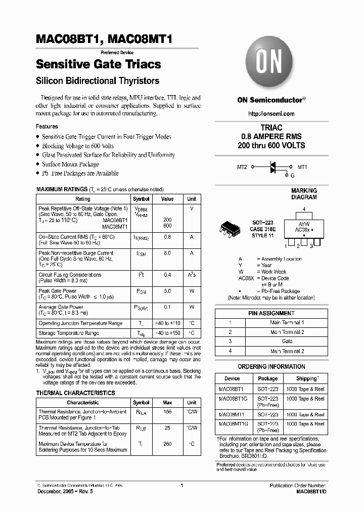 MAC08BT105_741515.PDF Datasheet