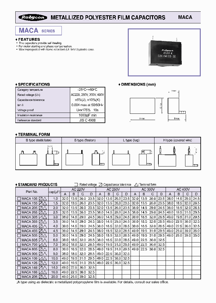 MACA905_1271811.PDF Datasheet