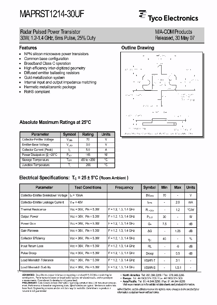 MAPRST1214-30UF_1272050.PDF Datasheet