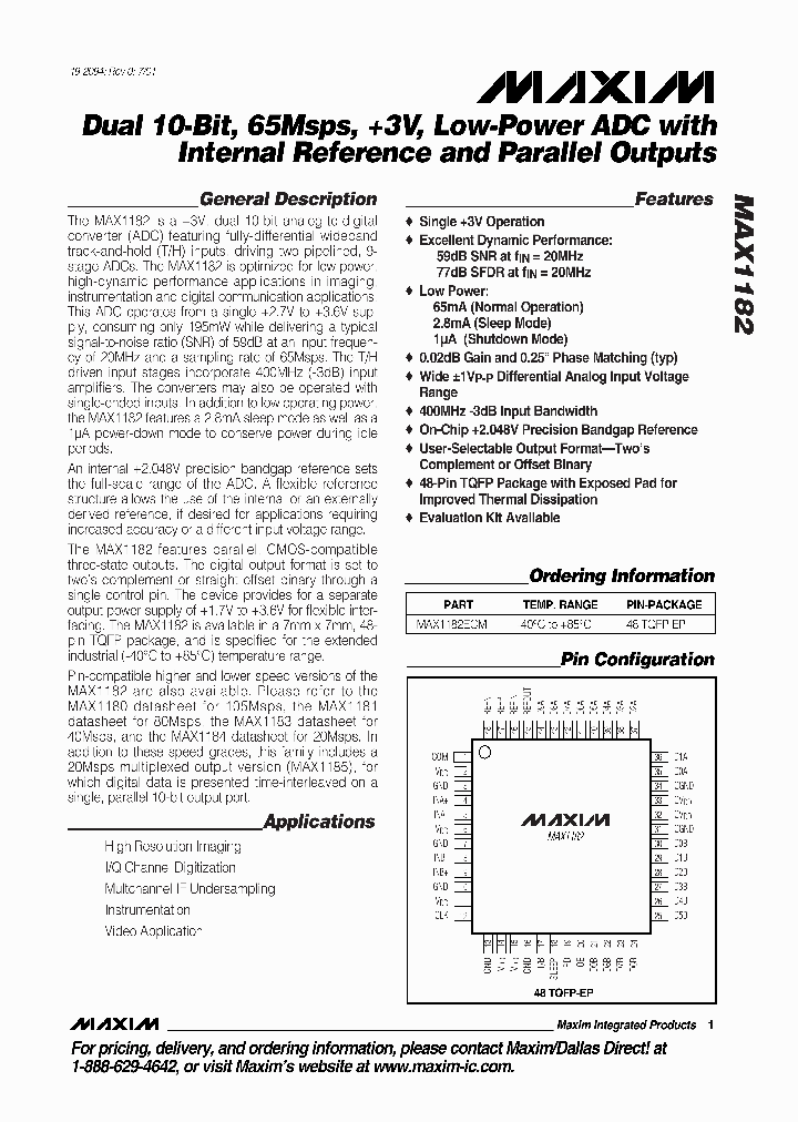 MAX1182_1272250.PDF Datasheet