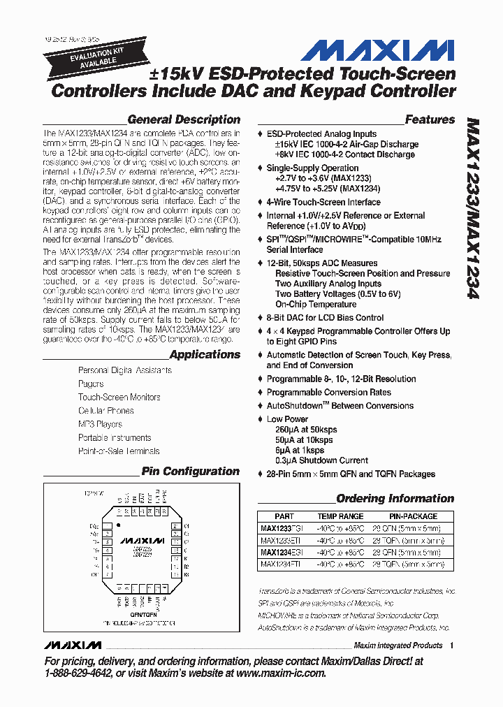 MAX123305_738186.PDF Datasheet