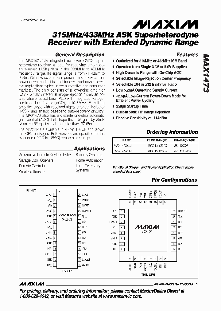 MAX1473EUI_1272371.PDF Datasheet