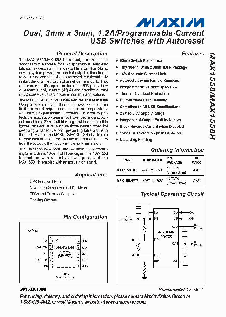 MAX1558HETB_1272424.PDF Datasheet