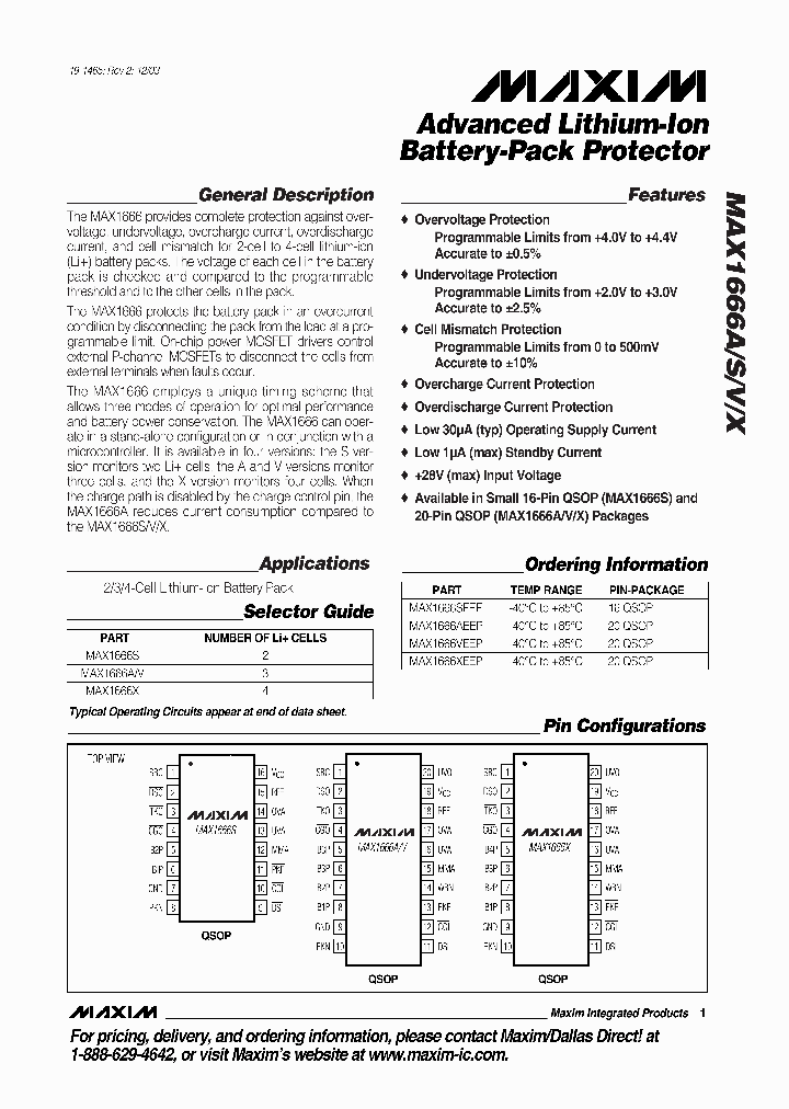 MAX1666XEEP_1272495.PDF Datasheet